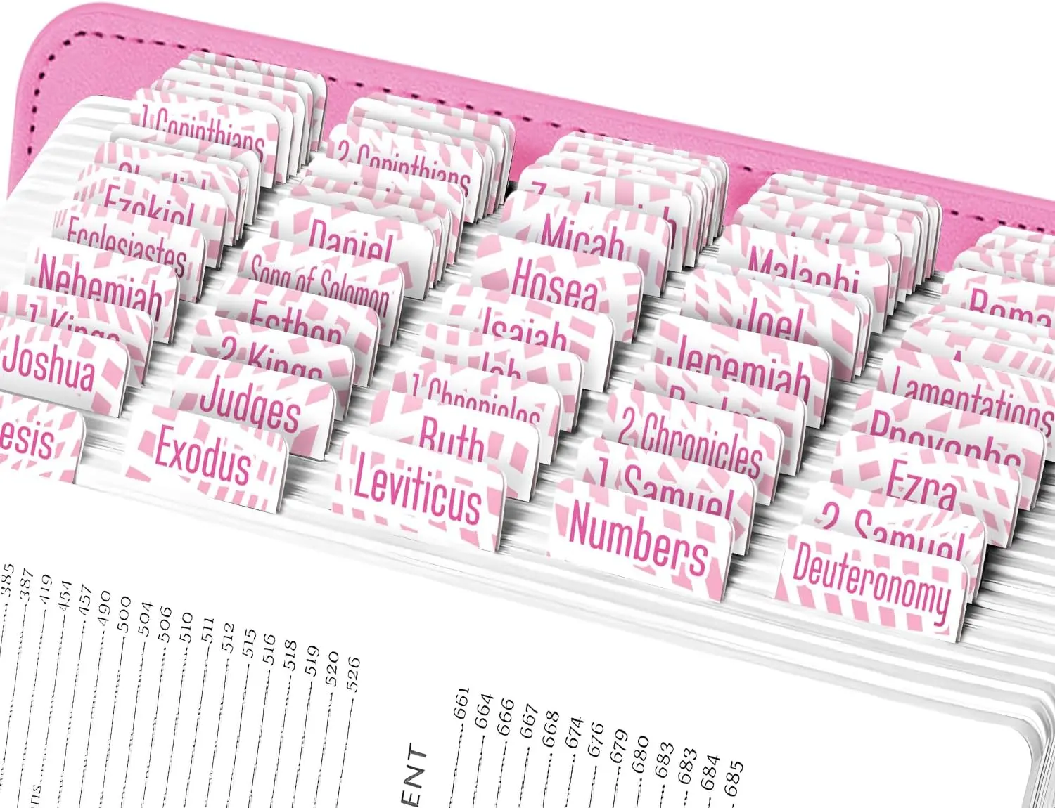 -  Illusions  Tabs for Old and  Testament, 80 Large Print Tabs for  Study, Water-Resistant and Durable  Index Tabs for Women and Men - 1.7" Wide