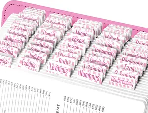 -  Illusions  Tabs for Old and  Testament, 80 Large Print Tabs for  Study, Water-Resistant and Durable  Index Tabs for Women and Men - 1.7" Wide