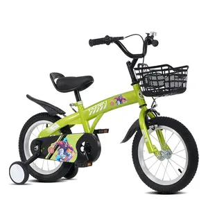 16 inch sporty kids bike with training wheels and stand Adjustable saddle Suitable for boys and girls aged 4-8 years tall Height 41-53 inches Available in a variety of colors
