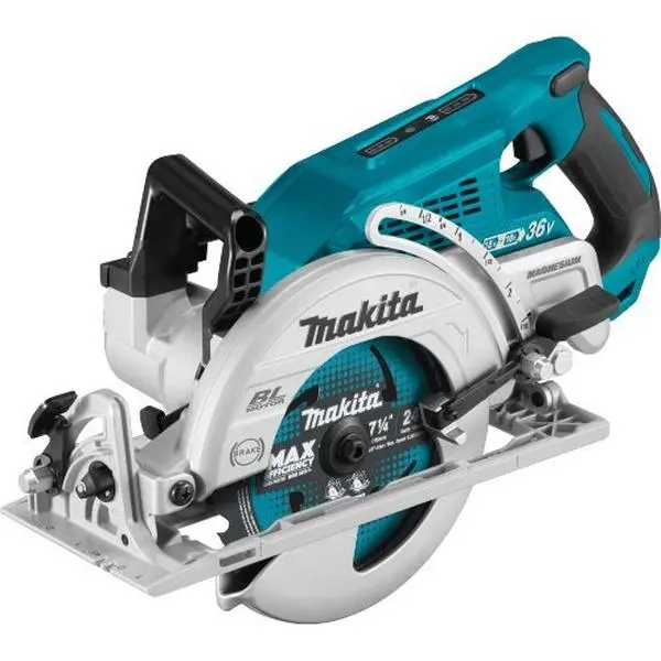 Makita (XSR01Z-R) 36V (18V X2) LXT Brushless Rear Handle 7-1/4" Cordless Handheld Circular Saw, Battery Powered Saw (Tool Only, Factory Reconditioned), Cordless Handheld Saw, Battery Powered Saws