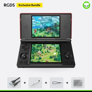 Anbernic RG DS【Buy 1 Get 1 Capacitive Stylus + 1 Lanyard + 2 Screen Protectors + 1 Charging Cable】Dual Screens 4-inch IPS 640*480 Android 14 RK3568 Quad-core 64-bit 4000mAh 2-day Delivery Ready to Use Gift Package