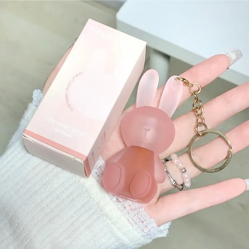 Gogo Bear Cute Rabbit Velvet Smooth Lip Mud Matte Misty Summer Lip Gloss Shantou Cosmetics Lipstick