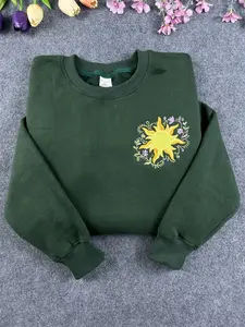 Embroidered Rapunzel Sun Sweatshirt, Tangled Sun Sweatshirt, Vintage Celestial Sun Sweatshirt Hoodie