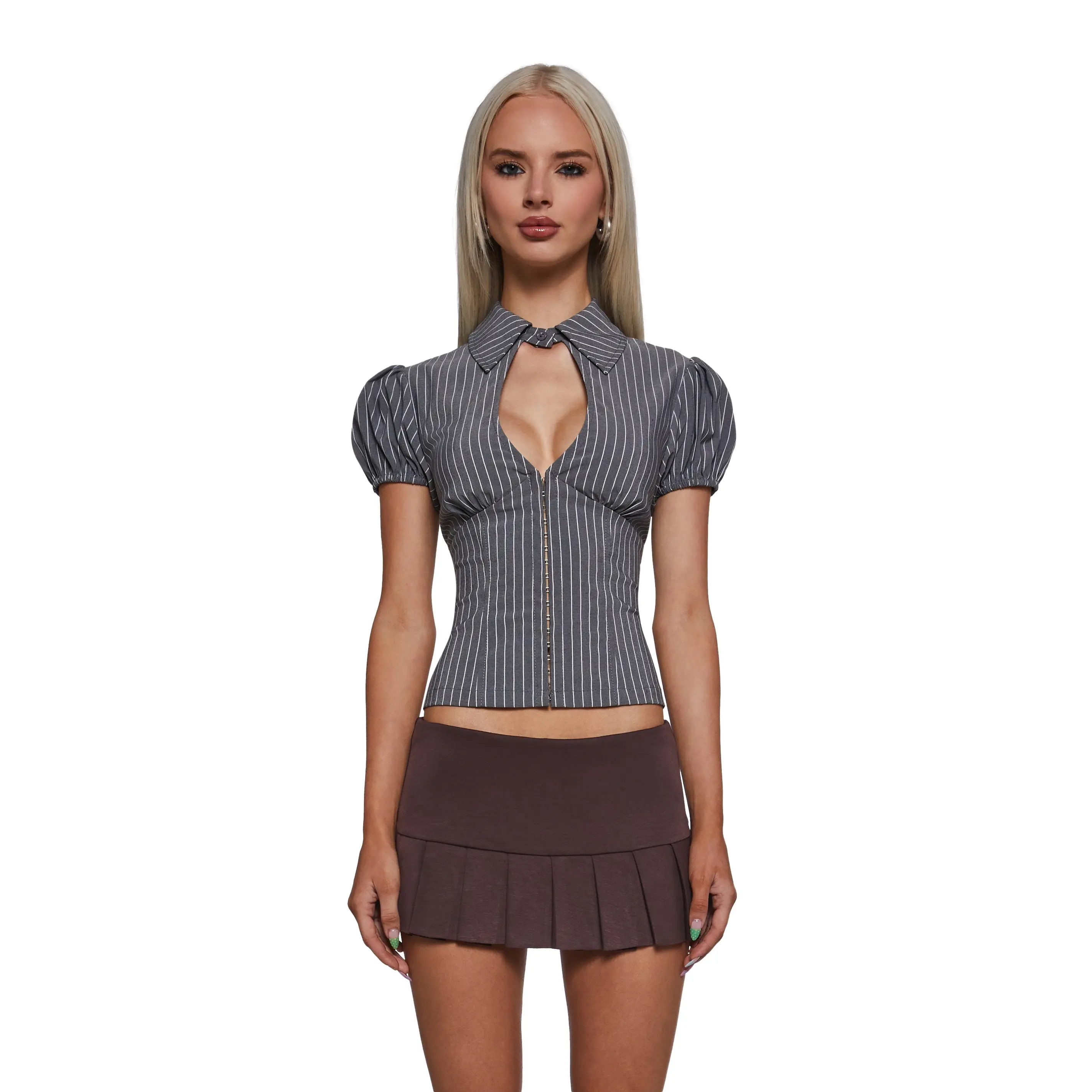 Absolute Trend Poplin Shirt - Gray