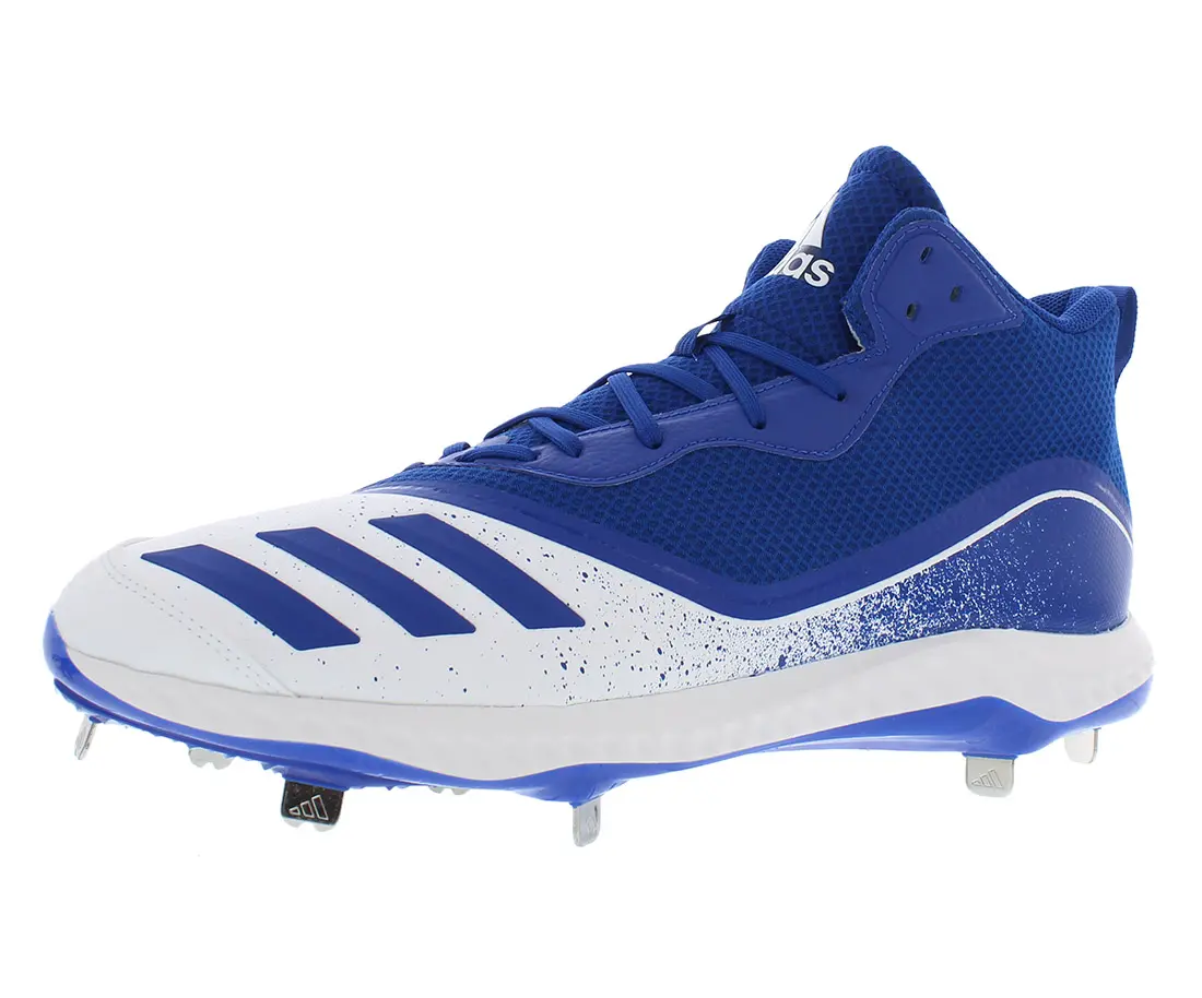 Adidas Icon V Bounce Men's Mid-Top Baseball Cleats, Athletic Sneaker-Style Sports Shoes, Trainer Footwear, Male, Bounce Midsole