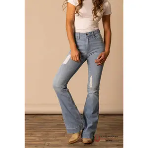 JEAN FOR WOMEN KIMES RANCH JENNIFER SUGAR FADE AZUL CLARO