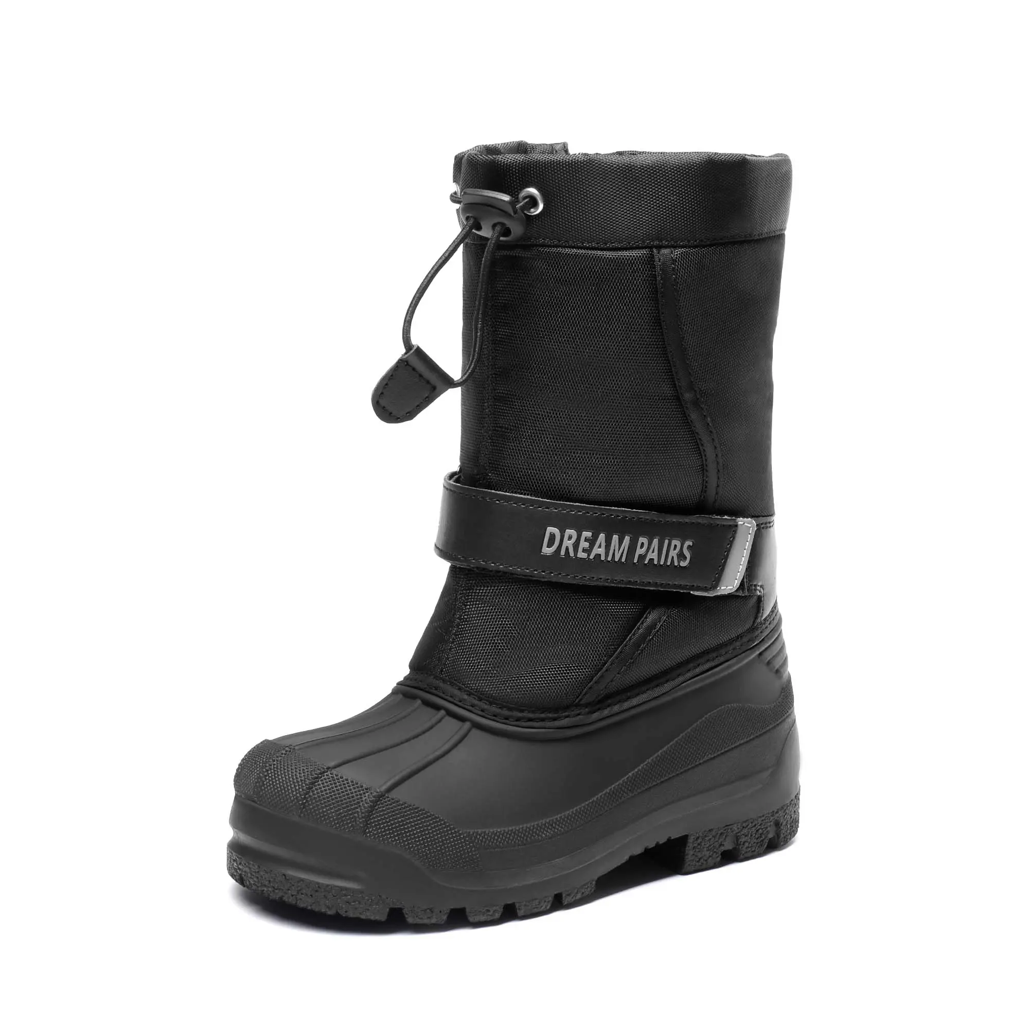 DREAM PAIRS Kids' Mid-Calf Waterproof Snow Boots - Adjustable Strap, Waterproof Shell, Zip Closure, Rubber Sole, 10-11 Years, Approx. 9in From Arch (For Boys & Girls), Mid-Calf Boot