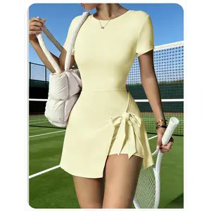 2-in-1 Tennis Skort for Women, Buttery Soft Anti-See-Through Athletic Dress for Yoga, Golf, Workout & Outdoor Fitness