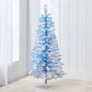 Best Choice Products 4ft Pre-lit Colored Christmas Tree, Artificial Tree Holiday Decor w/ LED Lights