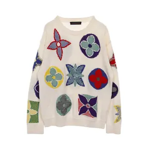 Pre-owned Louis Vuitton Wool Small Leather Goods Monogram Sweater