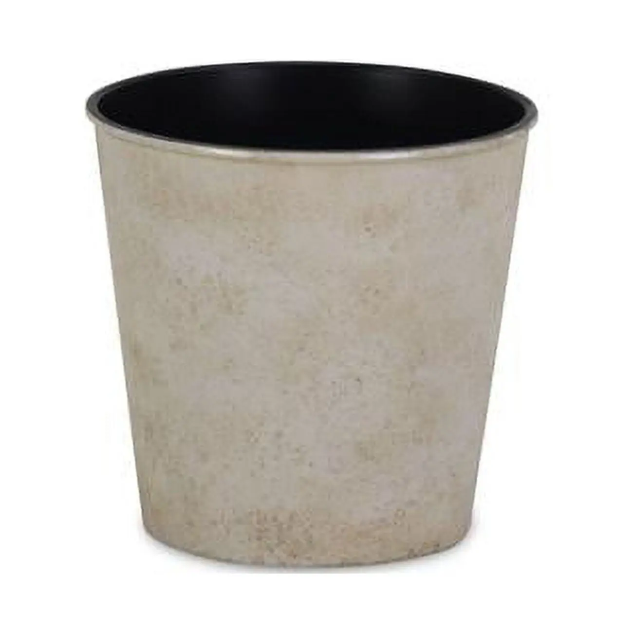 Cheungs PP-105CR 5.25 in. Round Tapered Cream Recycled Plastic Planter - Indoor-Outdoor Flower Pots, Reusable Synthetic Plastic Flower Pots, 5 X 5.25 X 5.25 In., Cylindrical Body Flower Pots
