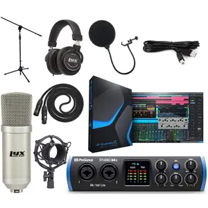 PreSonus Studio 24c USB-C Audio/MIDI Interface Bundle - Pro Audio Interface & Studio Kit
