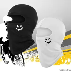 1/2pcs Graffiti Print Balaclava Full Face Mask Sun Protection Breathable Outdoor Head Cover for Riding Hiking Fishing Cycling Sports Daily Wear