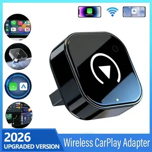 Wireless CarPlay Adapter, CarPlay Converter, CarPlay Stick 2026 Upgrade for iPhone & Android Auto - USB C/Type-C Bluetooth 5.0 Dongle, 2.4G+5G WiFi Mini Size, Auto Connect, Zero Latency