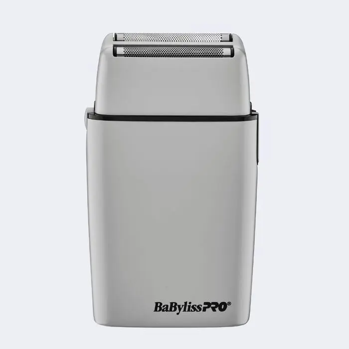BaBylissPRO FOILFX02 Limited Edition All-Metal Double-Foil Shaver – Grey, Professional Cordless Grooming Tool | JCAVES USA