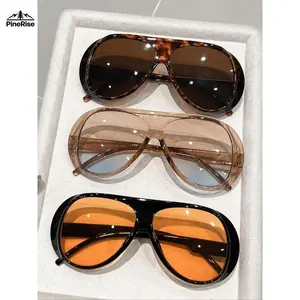 3-Pair Unisex Large-Frame Tinted Lens Sunglasses Set - Sports & Outdoor Eyewear, Stylish Versatile for Daily Use, Street Photography
