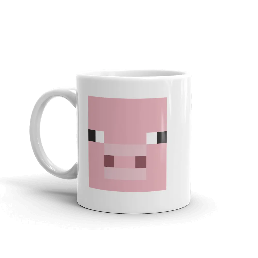Minecraft Pig White Mug