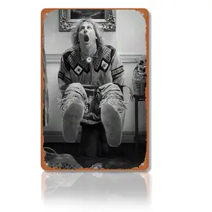 Funny Bathroom Decor, Bathroom Art Movie Poster Print, Dumb Movie Wall Art, Funny Wall Decor, Vintage Black & White Poster, Gift for Him