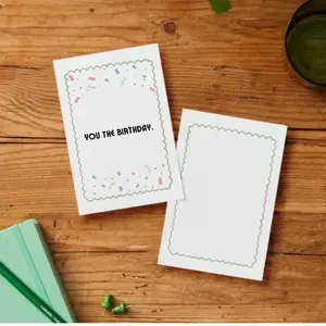 You the Birthday - Festive Birthday Card with Confetti Design for Celebrations