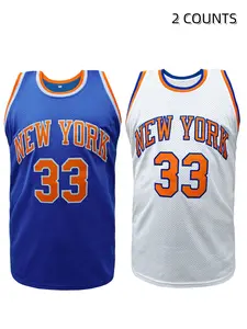 Retro New York #33 EWING Vintage Basketball Jersey | Classic Embroidered Mesh Sports Jersey Sporty Jersey