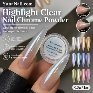 CDKCC Highlight Clear Nail Chrome Powder  0.3g/can