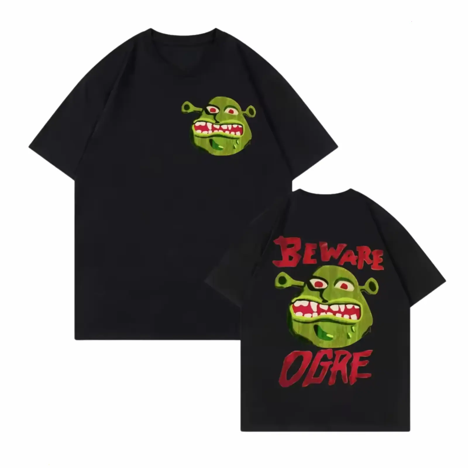 Beware Ogre Graphic Shirt – Bold Shrek Streetwear T-shirt Hoodie Sweatshirt