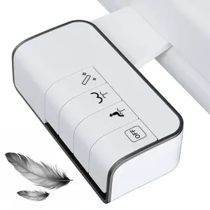 Hibbent Dual Nozzle Toilet Attachment, Adjustable Water Pressure Control Toilet Attachment, Self-cleaning Nozzle, Toilet Seat Bidet, Bathroom Fixtures for Home Use