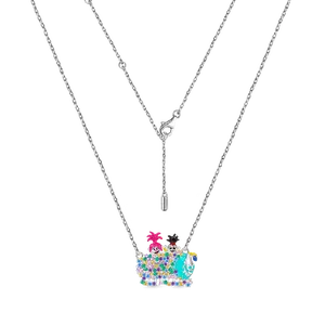 Gnoce Trolls Poppy S925 Embraces Heart Gemstone Ring&Necklaces and Bracelets