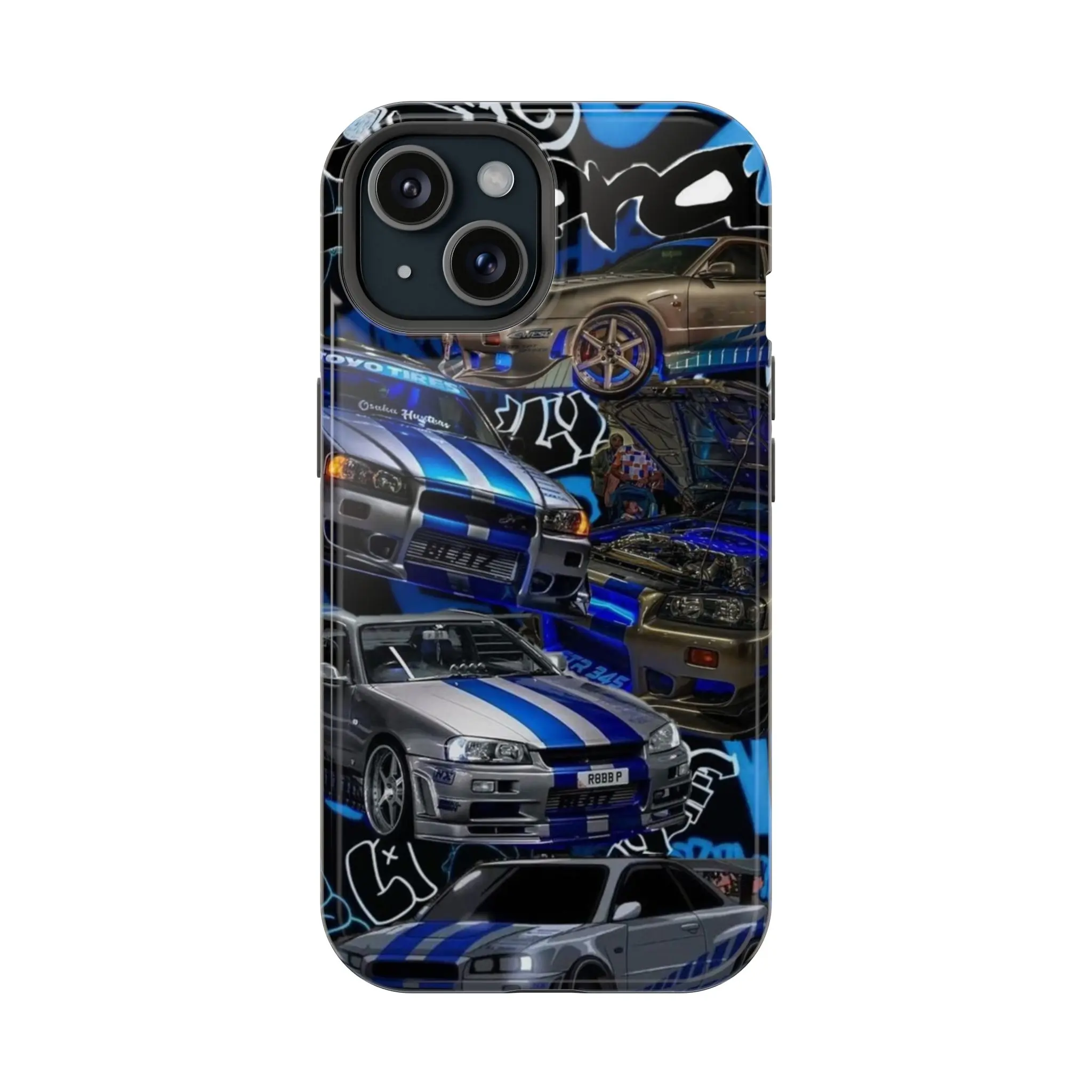 GT-R R34 JDM Phone Case, Tough Phone Cover Compatible With iPhone 16 15 14 13 12 11 Pro Max X XS, Galaxy S25 S24 S23 S22 Ultra, Stylish Accessories for Car Lovers