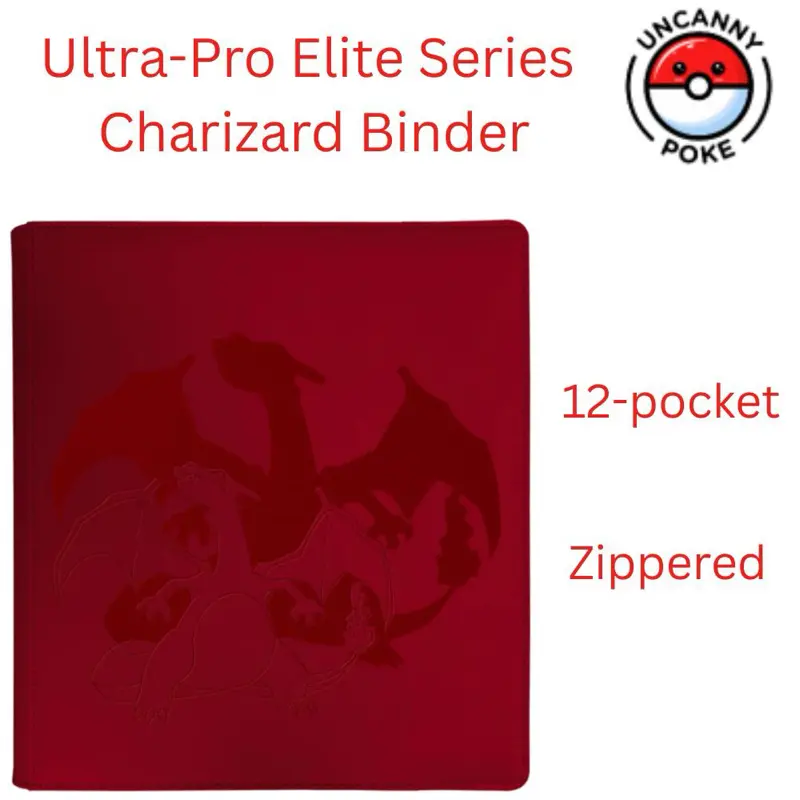 Charizard Ultra Pro Elite Series 12 Pocket Zippered Binder, Pokemon