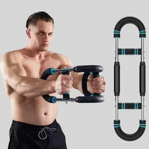 Adjustable Resistance Arm Trainer, Detachable Arm Strength Training Bar, Fitness Equipment for Home Gym, Ab Workout Gear for Men