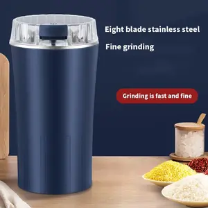 Multi-function 300W Electric Coffee Grinder Ultra-fine Powder Fast Grinding for Beans Spices Nuts Compact Portable Food Processor and Mixer