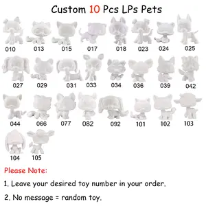 5-10 Pcs Custom White Base Blank Molds - Paintable DIY Molds with Assorted Dog & Cat Designs, Compatible with Mini Pet Toy Collectibles, Art & Craft Supplies, Artificial Carving Soap