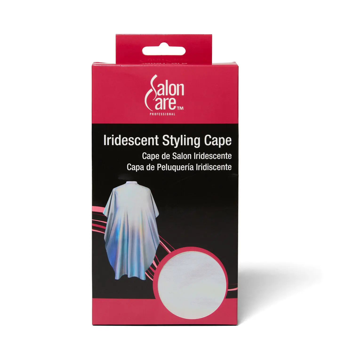 Salon Care Iridescent Styling Cape, Adjustable Neck Closure