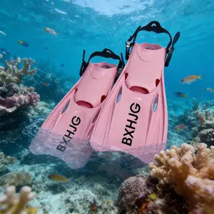 Adjustable Frog Fins for Adults & Kids, High-End Long-Foot Swimming Flippers, Comfortable Swim Shoes for All Ages