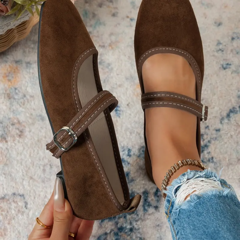 Women's Textile Upper Summer Flats, Casual Flat Shoes with Rubber Sole for All Seasons