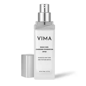 Vima Magic Skin Changing Foundation SPF30 Paraben-Free Vegan Makeup Lightweight Long-Lasting Coverage Seamless Skin Tone Match for Wives Old Women Moms