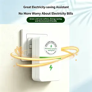 2Pcs Home Energy Saver, Household Electricity Saving Box, Energy Saving Device, Wide Voltage Range 90-250V Efficient Home Voltage Stabilizer, Electrical Equipment and Accessories for Home/Office/Restaurants/Factory