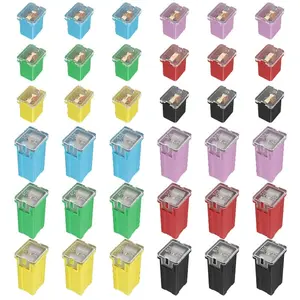 36 Pcs Fuse Automotive Tall/Standard and Low Profile Jcase Box Shaped Fuses Assortment Kit (20A, 30A, 40A, 50A, 60A, 80A) for Ford Chevy/GM Nissan and Toyota Pickup Trucks Cars SUVs