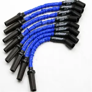 Granatelli Motor Sports  GM LS1, LS6 LT Series Cars Coil Near Plug Conn Kit, High Temperature Blue, Replacement, Engine Parts, Auto Parts