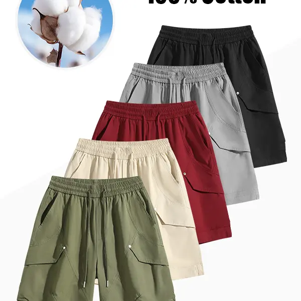 Men’s solid shorts with pocket waist, lightweight breathable shorts, casual breathable comfortable shorts for running, gym workouts, men’s bottoms for all seasons