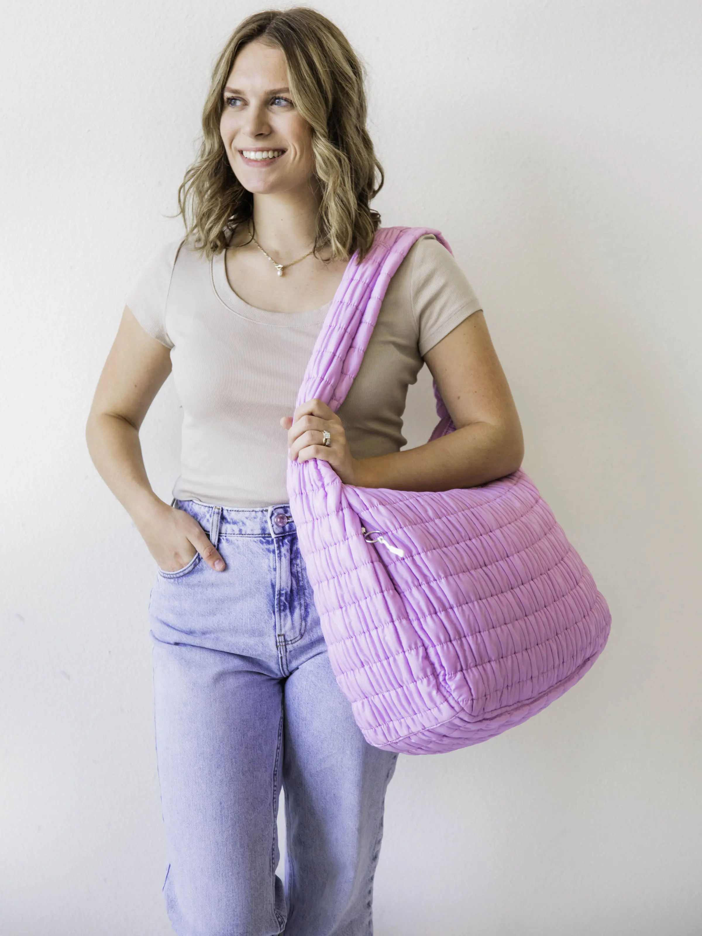 Puffer Tote - Violet Eclipse