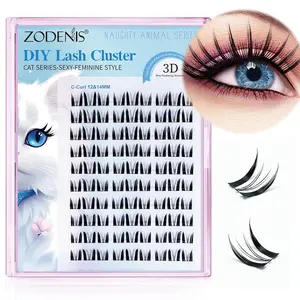 Lash Extension Kit, Lash Clusters 90pcs, C Curl Volume Eyelash Clusters 12-16mm Mix Wispy Individual Eyelash Lashes Extensions For Lash Extension Beginners DIY at Home