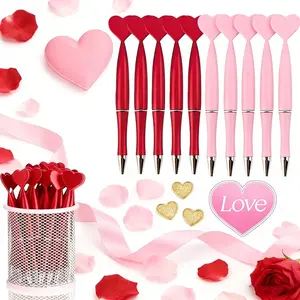 Set of 15 Heart-Shaped Twist-Top Pens with 1.0mm Tips for Smooth Writing—the Perfect Gift for Mother’s Day,Valentine’s Day,Wedding Anniversaries,Graduation. These romantic red and pink love-themed pens are ideal for mothers,couples,the office,school,party