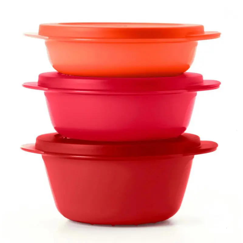 Tupperware Cristalwave Set de 3 para recalentar en microondas