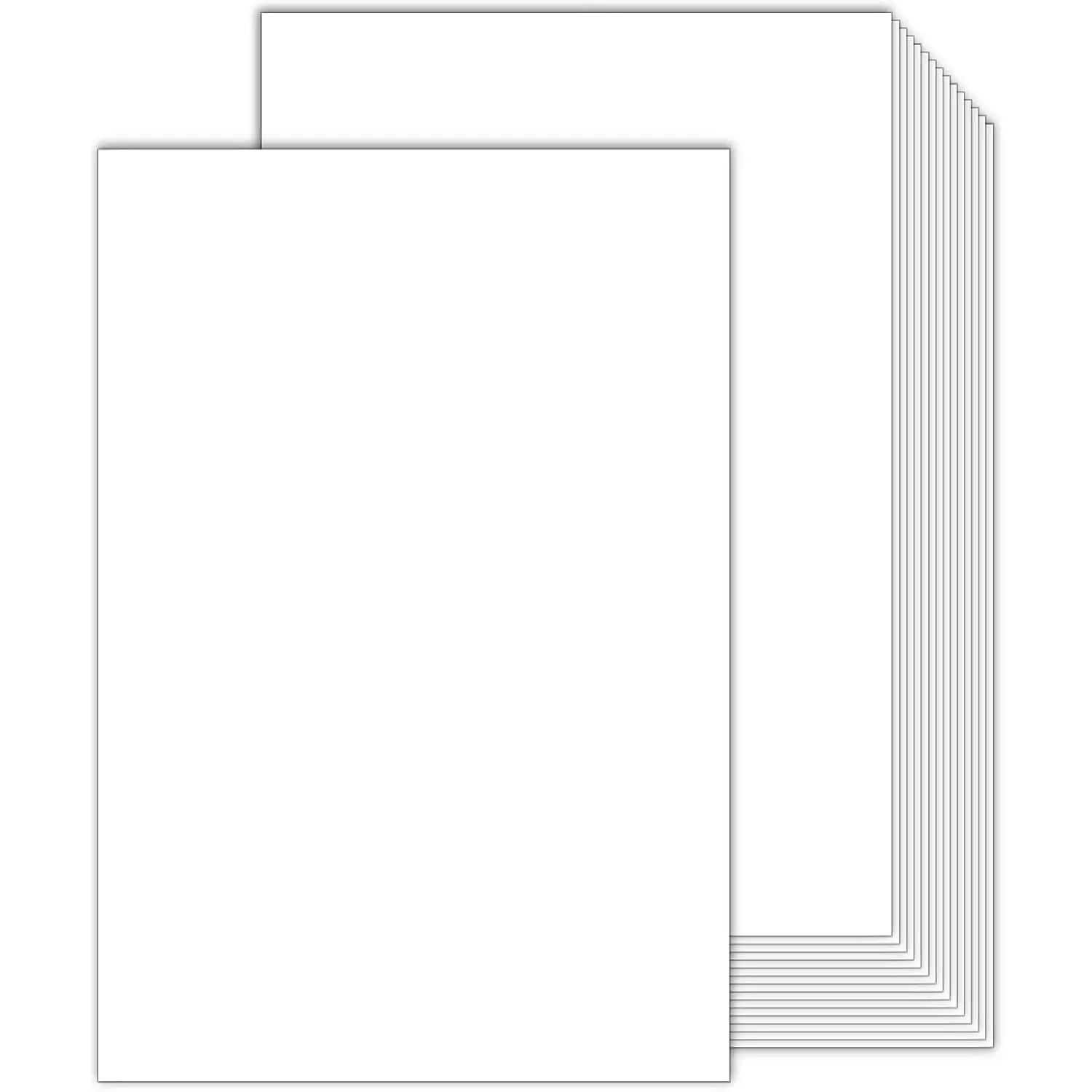 80lb Heavyweight White Blank Cover Stock - 100 Sheets 11x17 Legal Size Printer Paper, Thick Card Stock for Arts and Crafts, Menus, Flyers