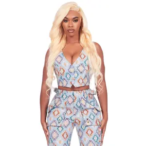 Andraila Blue Tapestry Vest