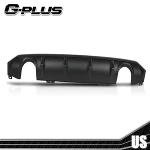 Matte Black Rear Bumper Lip Diffuser Spoiler Fit For 2016-2021 Honda Civic 4DR