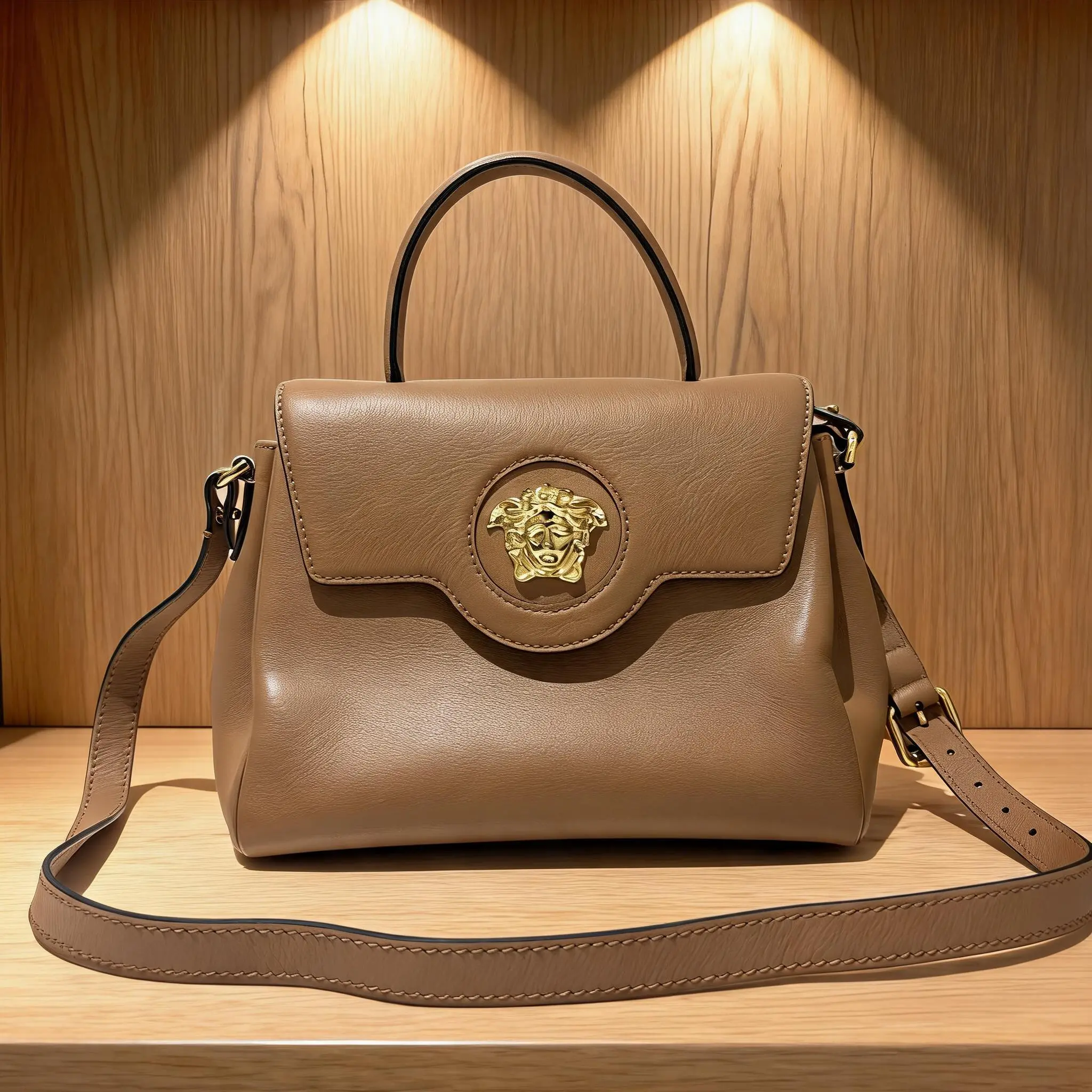 Pre-owned VERSACE Leather Shoulder Bag C0721972554