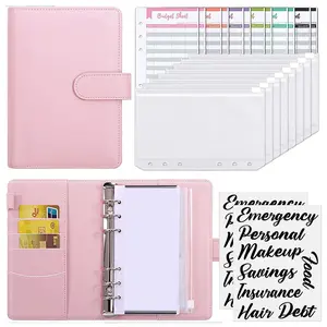 Budget Binder with Zipper Envelopes & Expense Budget Sheets, Money Binder with Cash Envelopes for Budgeting and Saving Money, Office Stationery & Supplies, Personal Organizer Book